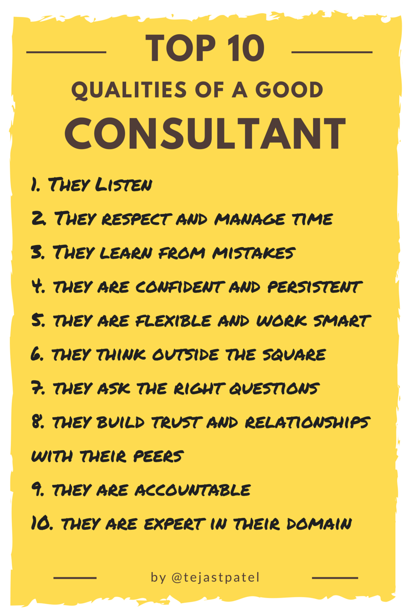 Top10 Qualities of Consultant